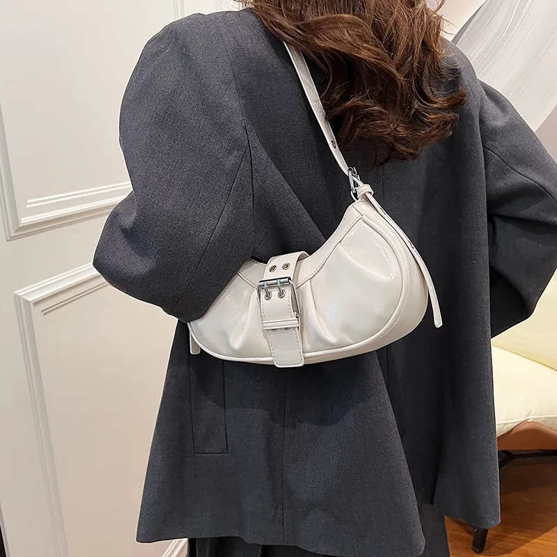 Iman's House PU Portable Crossbody Bag, Shoulder Bag Women's Silver/Red/Ecru/Black-12