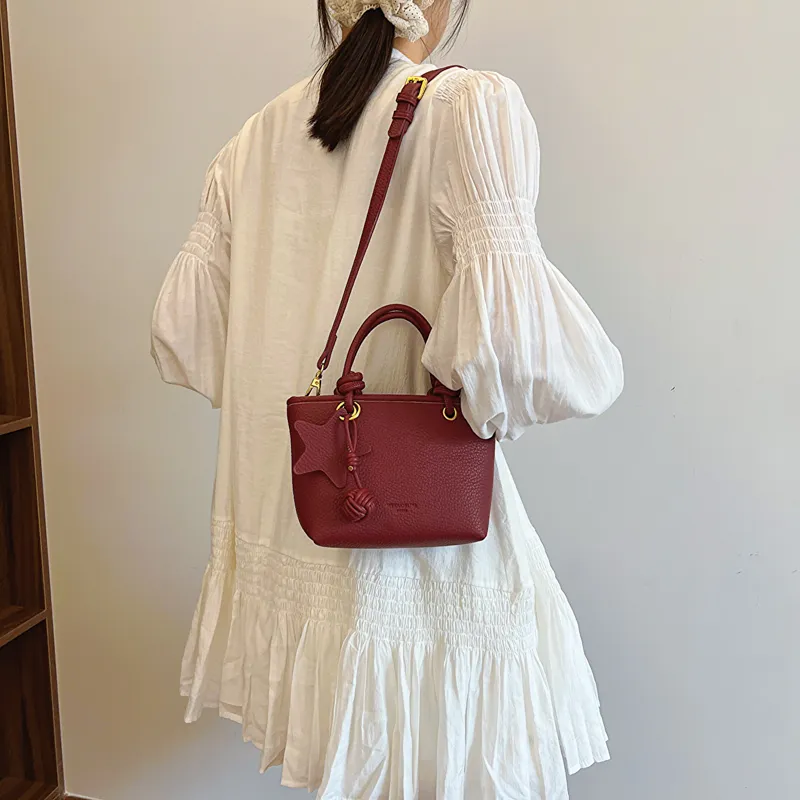 Iman's House PU One Shoulder Handbag Women's Snowy White/Beige Camel/Ancora Red/Premium Black-12