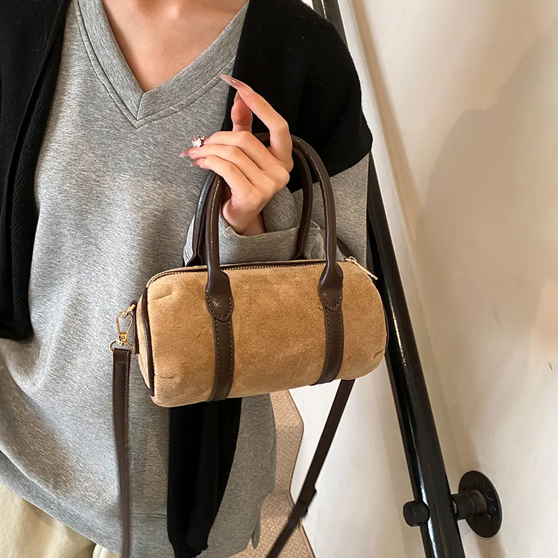Iman's House Pu Handbag Shoulder Bag Crossbody Bag Women's Fuchsia Khaki Brown Coffee-5
