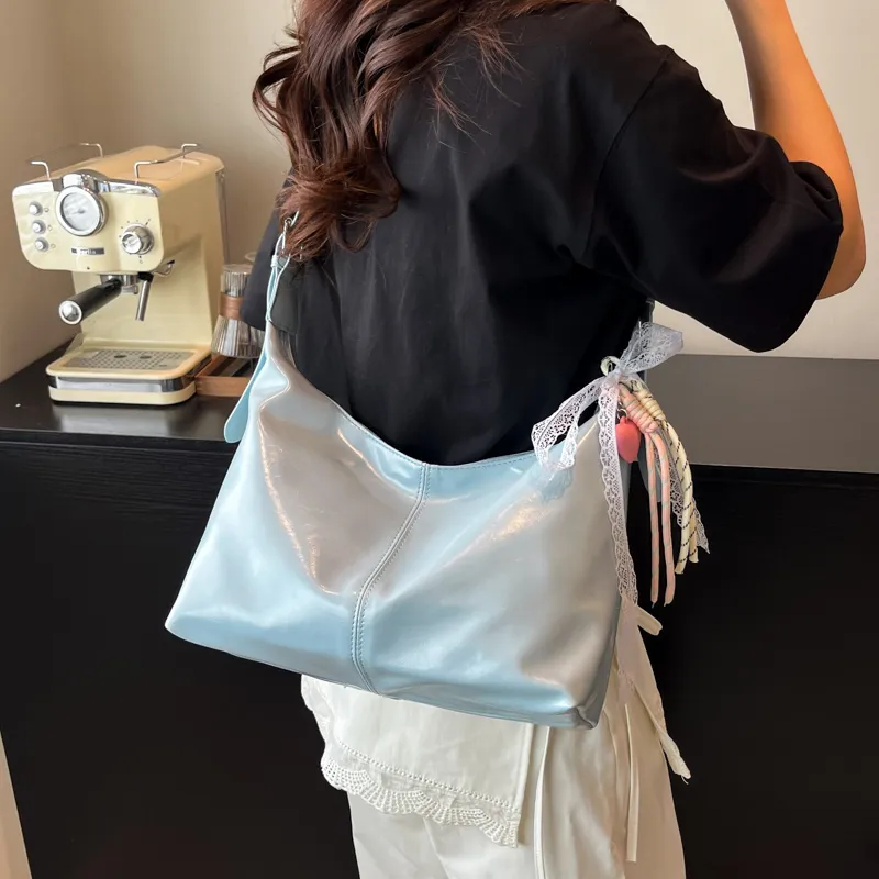Iman's House PU Crossbody Bag, Shoulder Bag Women's White/Blue/Pink/Black-5