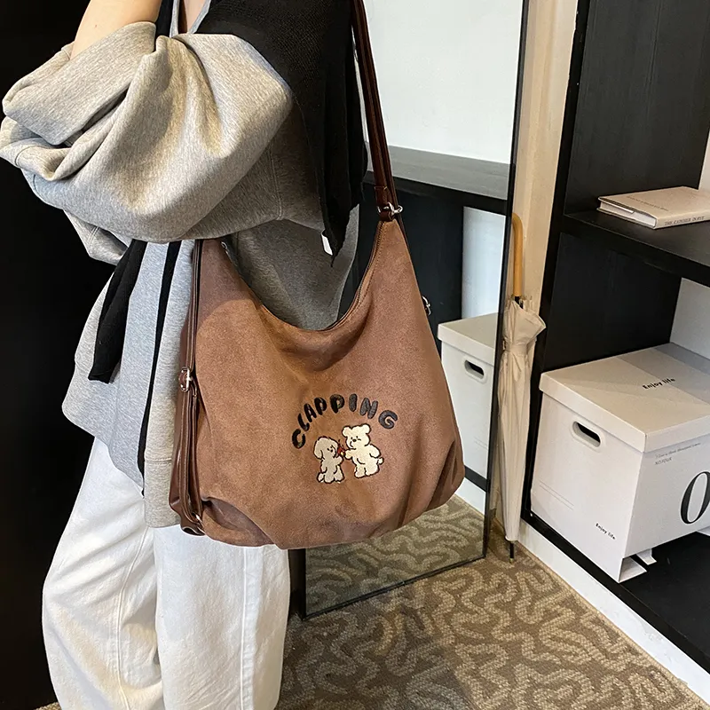 Iman's House PU & Matte Backpack Women's Brown/Coffee-6