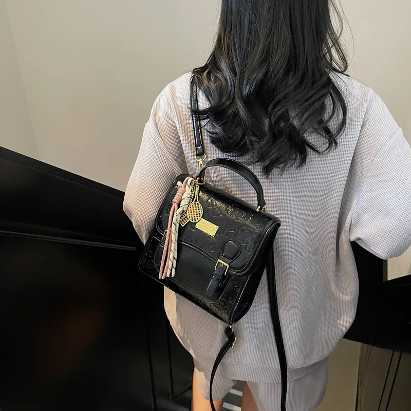 Iman's House PU Crossbody Backpack Regular Women's Pink/Blue/White/Black-19