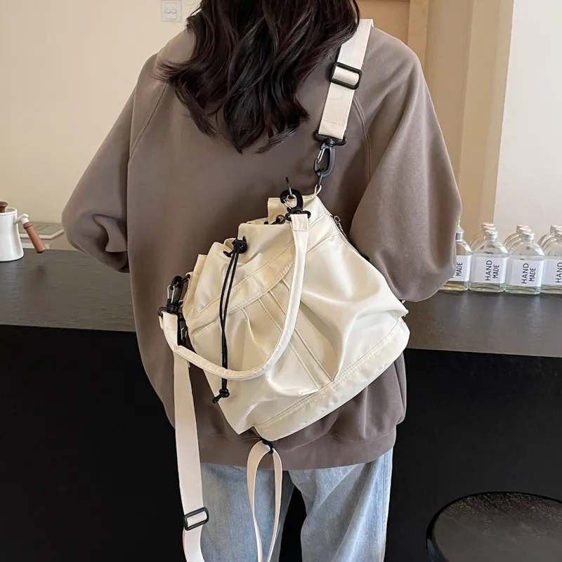 Iman's House Canvas Canvas Bag Double-Shoulder One Shoulder Handbag Women's-1