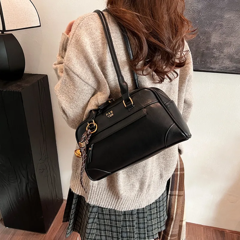 Iman's House PU Shoulder Bag Regular Women's Brown/Coffee/Burgundy/Black-14