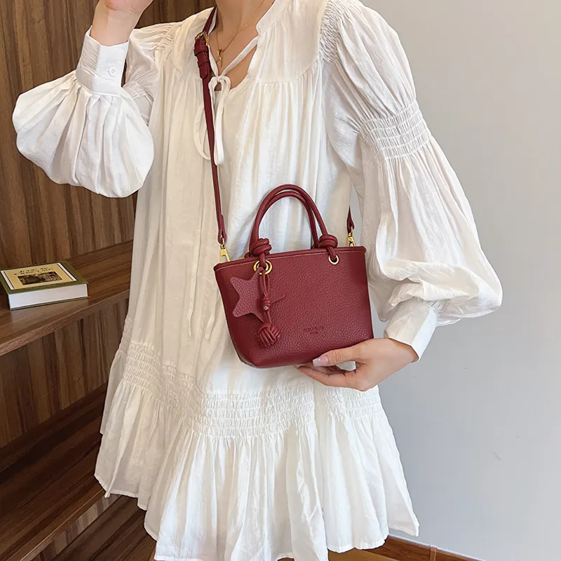 Iman's House PU One Shoulder Handbag Women's Snowy White/Beige Camel/Ancora Red/Premium Black-11
