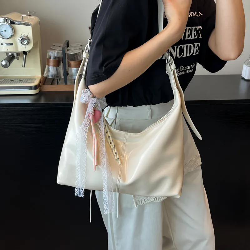 Iman's House PU Crossbody Bag, Shoulder Bag Women's White/Blue/Pink/Black-2