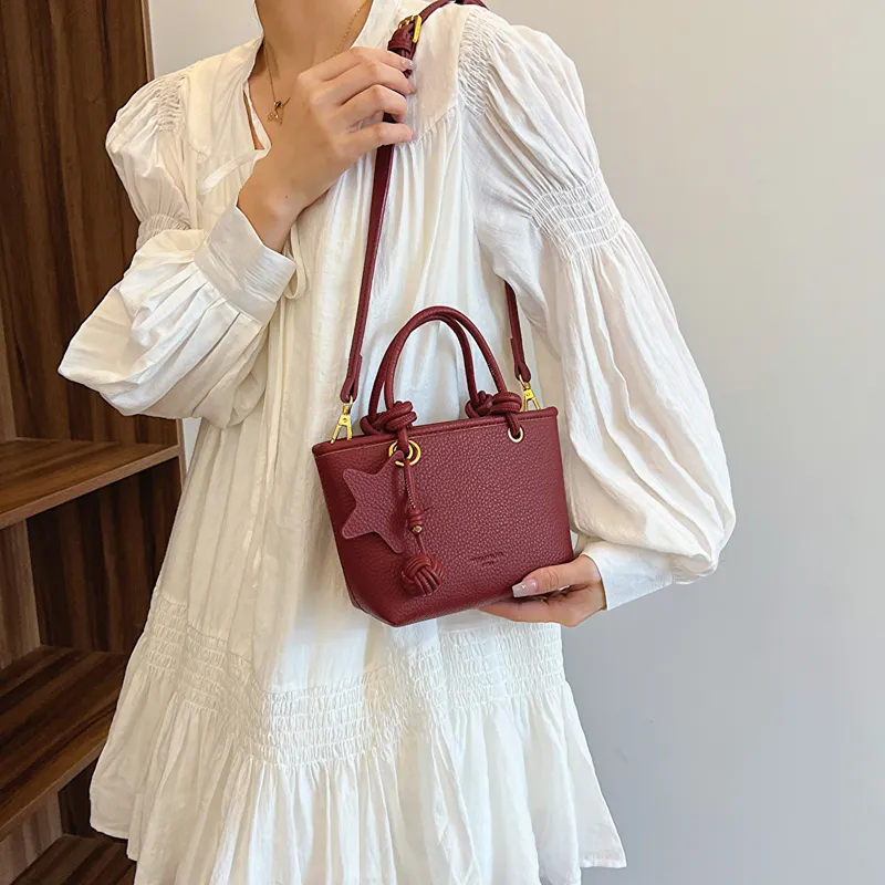 Iman's House PU One Shoulder Handbag Women's Snowy White/Beige Camel/Ancora Red/Premium Black-10