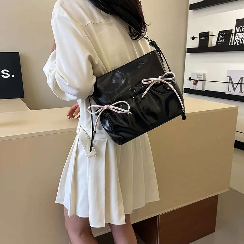 Iman's House PU Shoulder Bag Women's Silver/Burgundy/Ecru/Black-18