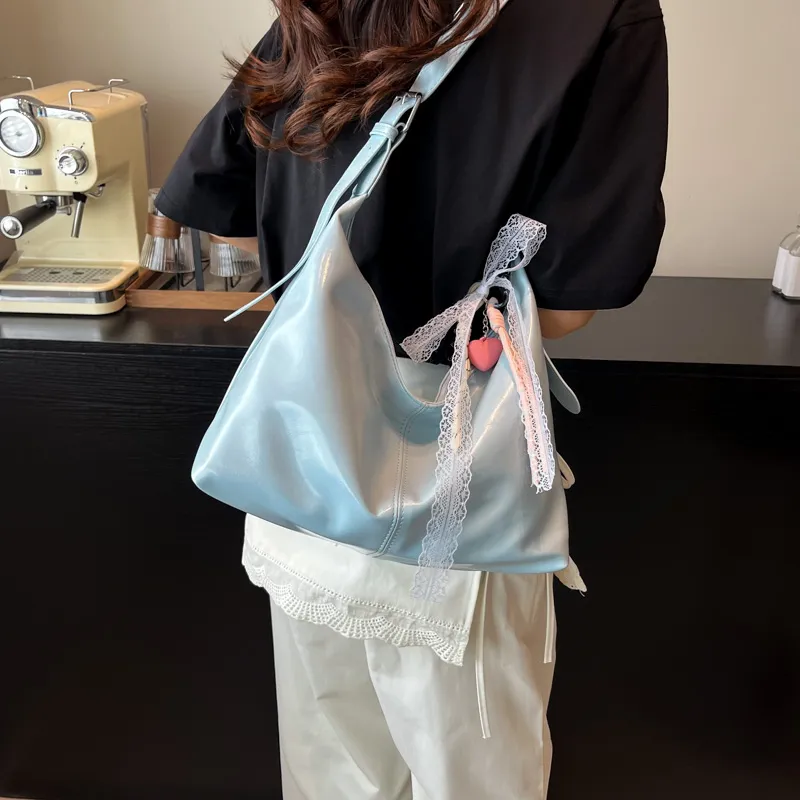 Iman's House PU Crossbody Bag, Shoulder Bag Women's White/Blue/Pink/Black-7