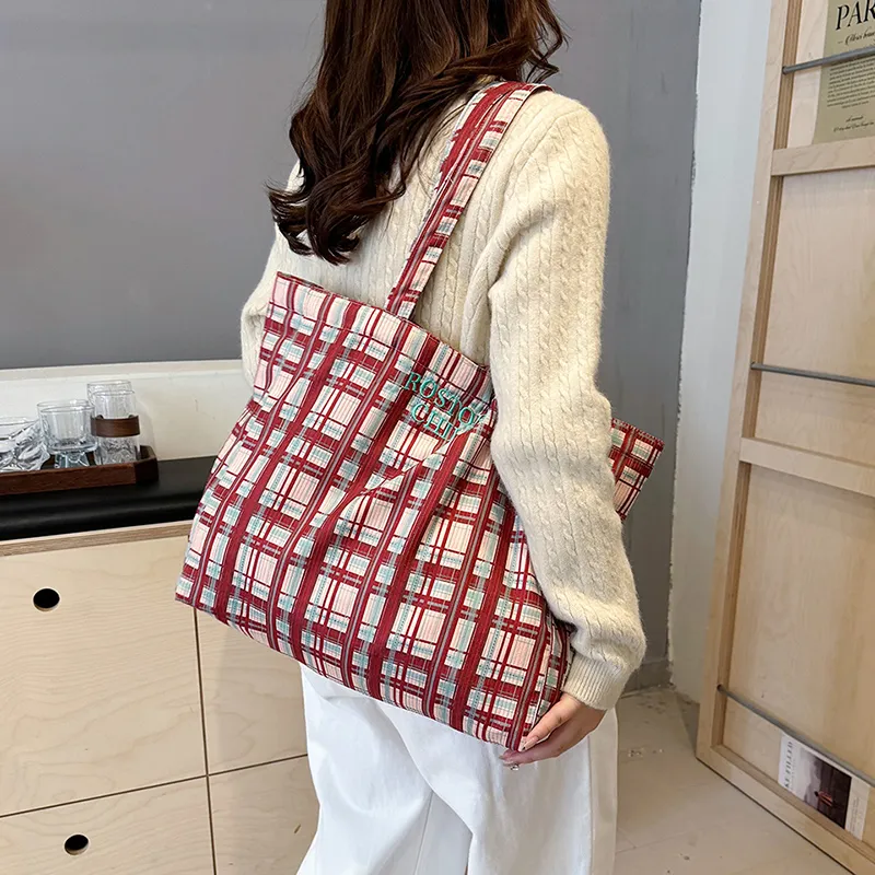 Iman's House Strips Totes Handbag Shoulder Bag Regular Women's Multicolor-4