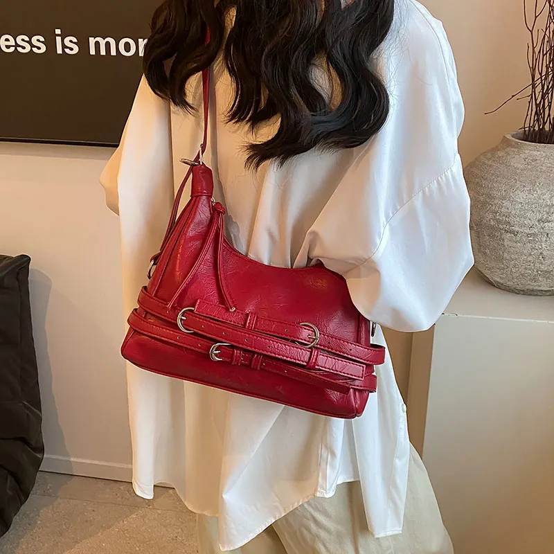 Iman's House PU Crossbody Shoulder Bag Regular Women's Silver/Black/Red/White-13