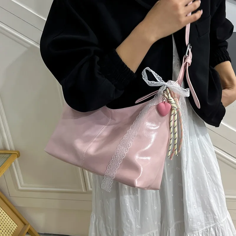 Iman's House PU Crossbody Bag, Shoulder Bag Women's White/Blue/Pink/Black-9