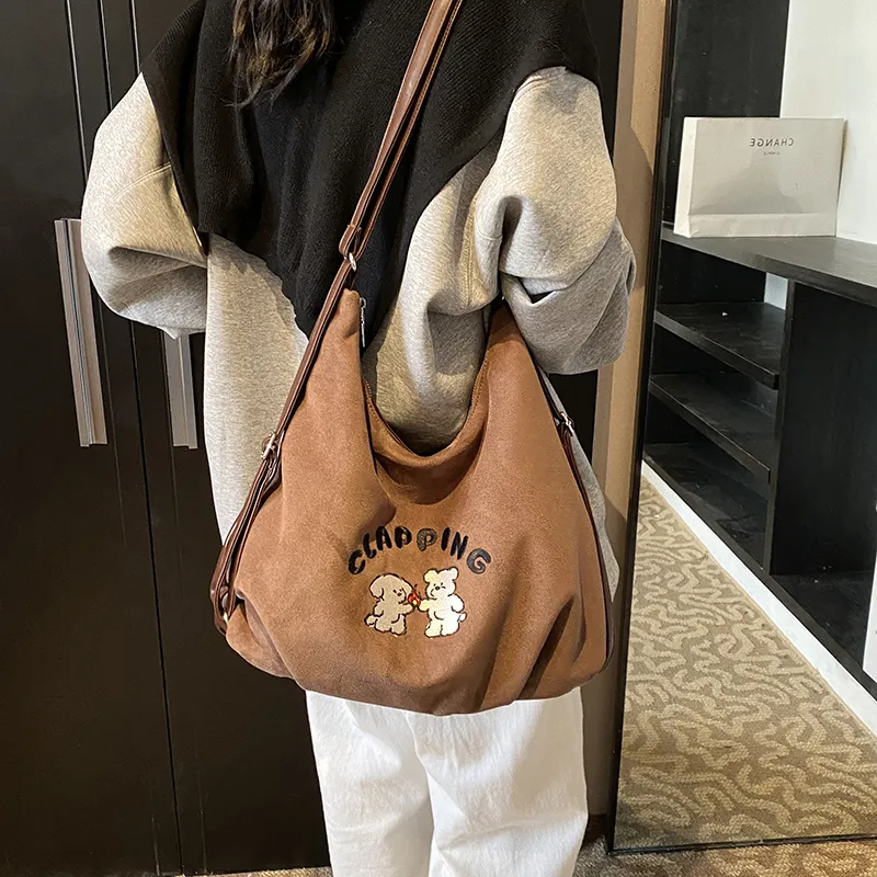 Iman's House PU & Matte Backpack Women's Brown/Coffee-8