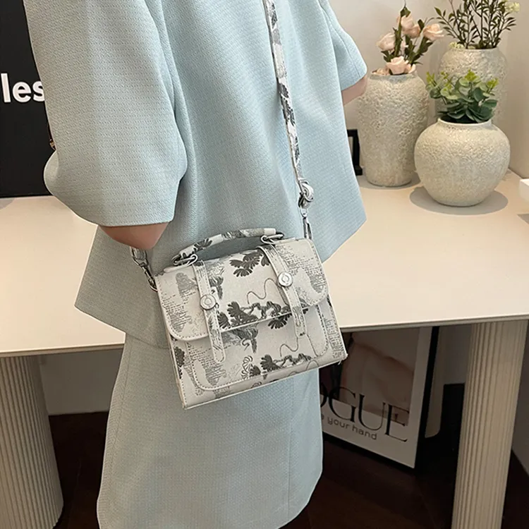 Iman's House PU Shoulder Bag Crossbody Bag Regular Women's Ecru/Silver Gray/Pink/White-10