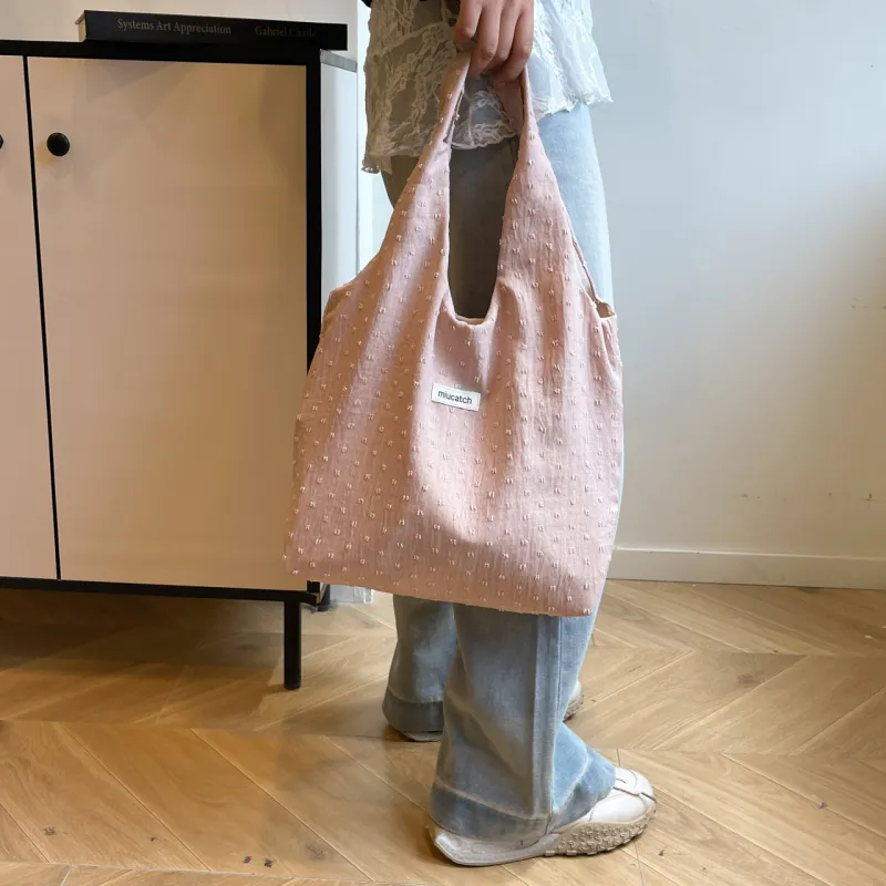 Iman's House Polyester Shoulder Bag Women's White/Pink/Blue/Black/Green-9