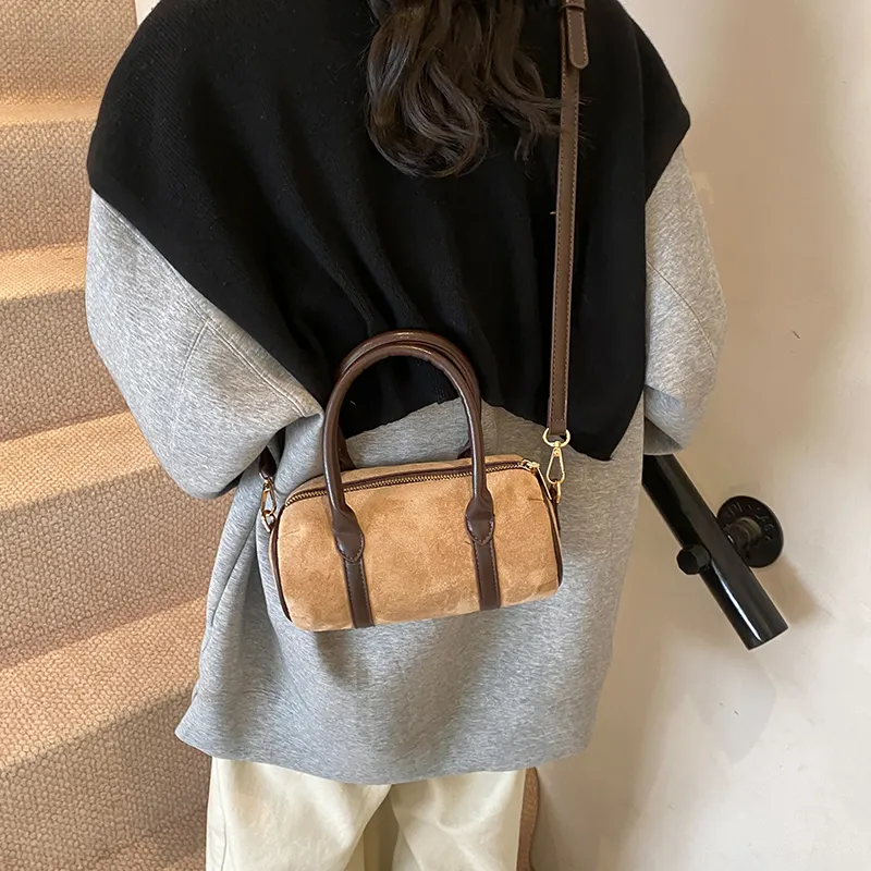 Iman's House Pu Handbag Shoulder Bag Crossbody Bag Women's Fuchsia Khaki Brown Coffee-7