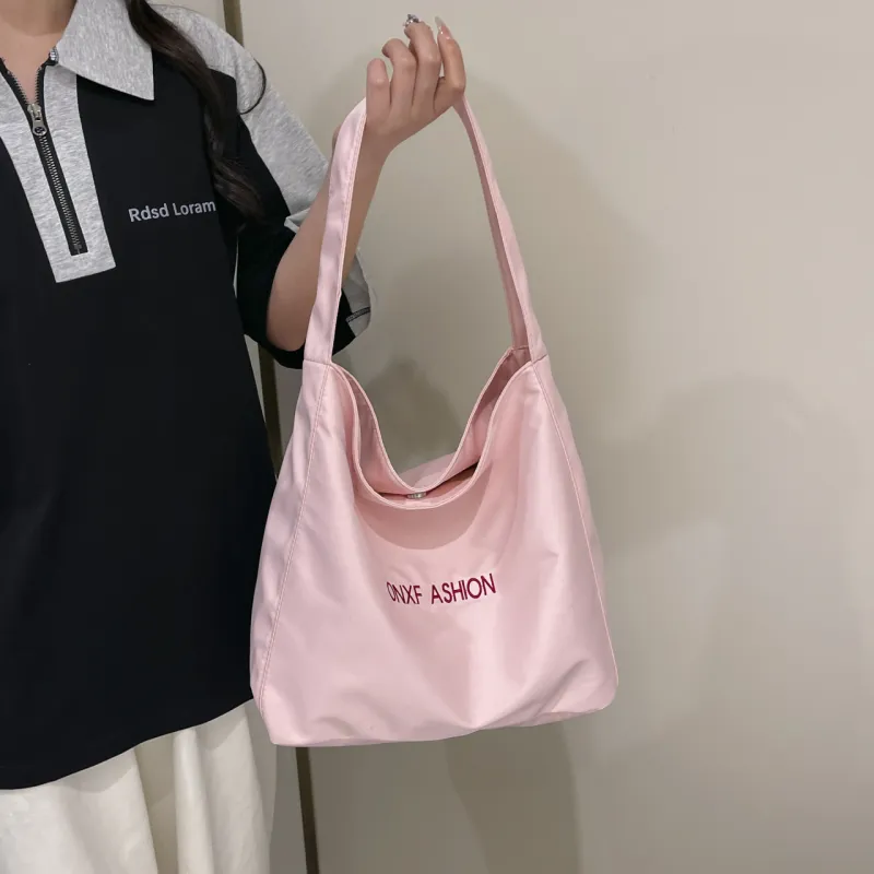 Iman's House Nylon Shoulder Bag Regular Women's Yellow/Pink/Blue-8