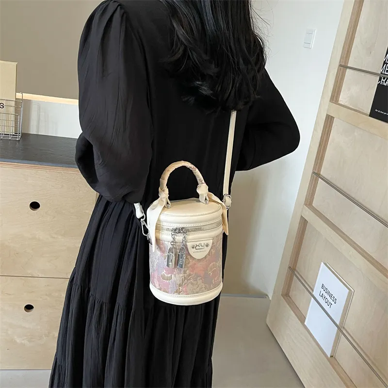 Iman's House PU Handbag Crossbody Bag Regular Women's White & Pink/Ecru/Silver/White/Pink-4