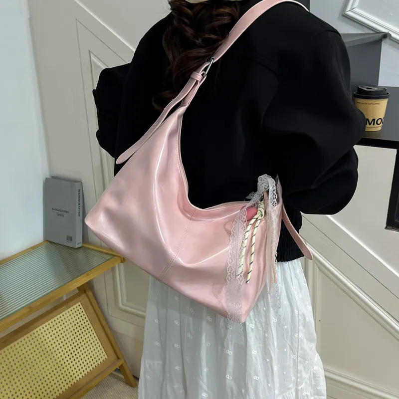 Iman's House PU Crossbody Bag, Shoulder Bag Women's White/Blue/Pink/Black-11