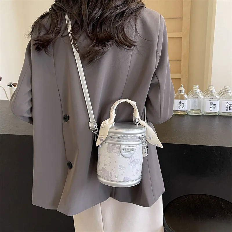 Iman's House PU Handbag Crossbody Bag Regular Women's White & Pink/Ecru/Silver/White/Pink-12