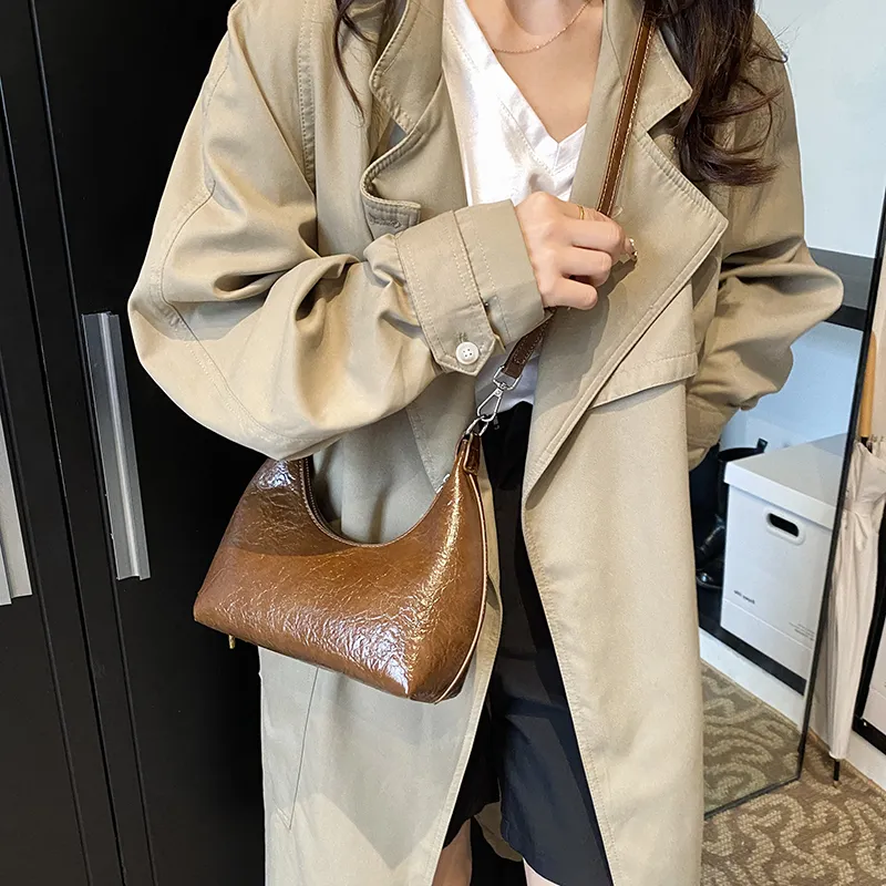 Iman's House PU Handbag, Crossbody Bag, Shoulder Bag Women's Trench Coat Color/Brown/Red/Black-9