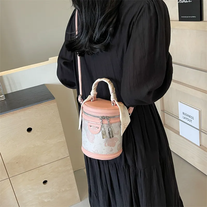 Iman's House PU Handbag Crossbody Bag Regular Women's White & Pink/Ecru/Silver/White/Pink-24