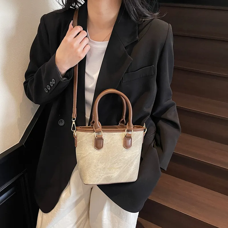 Iman's House PU Handbag Women's White & Black/Beige & Brown/Dark Tea/Pink-7