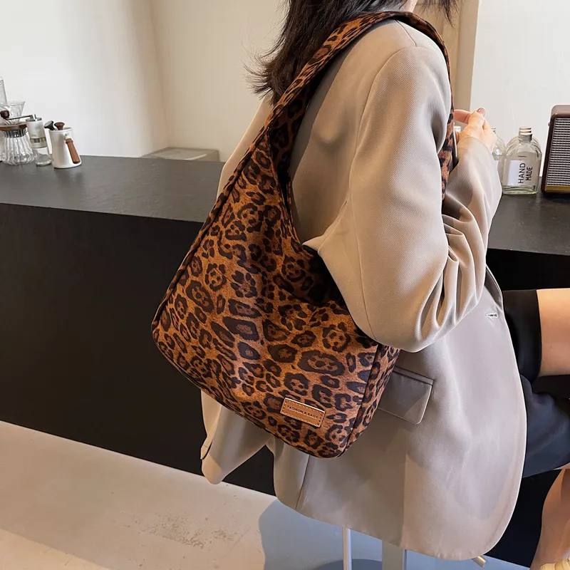 Iman's House Leather Velvet Handbag, Shoulder Bag Women's Brown/Coffee-3