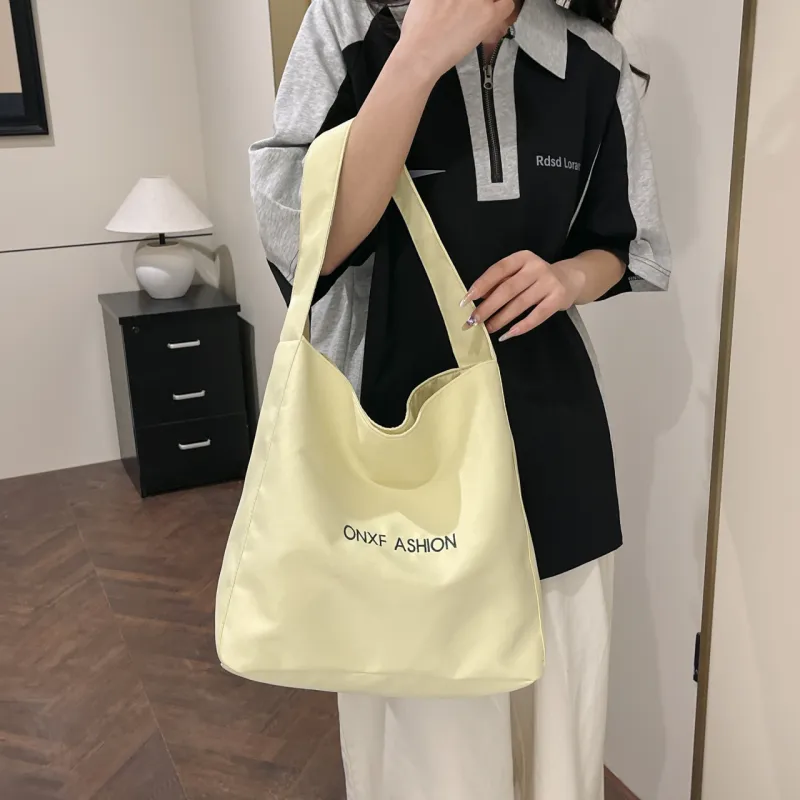 Iman's House Nylon Shoulder Bag Regular Women's Yellow/Pink/Blue-1