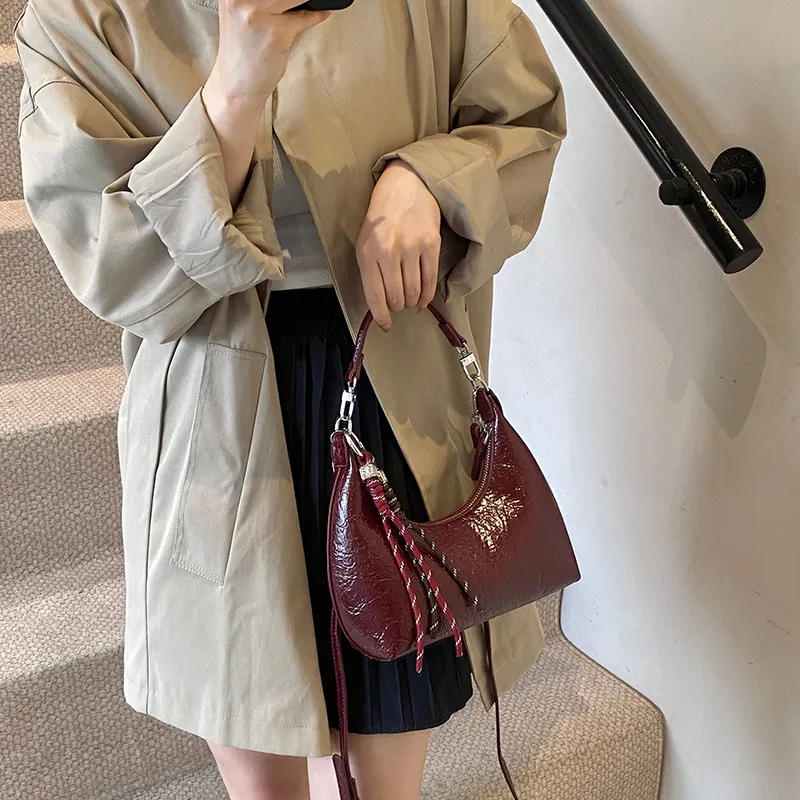 Iman's House PU Handbag, Crossbody Bag, Shoulder Bag Women's Trench Coat Color/Brown/Red/Black-12