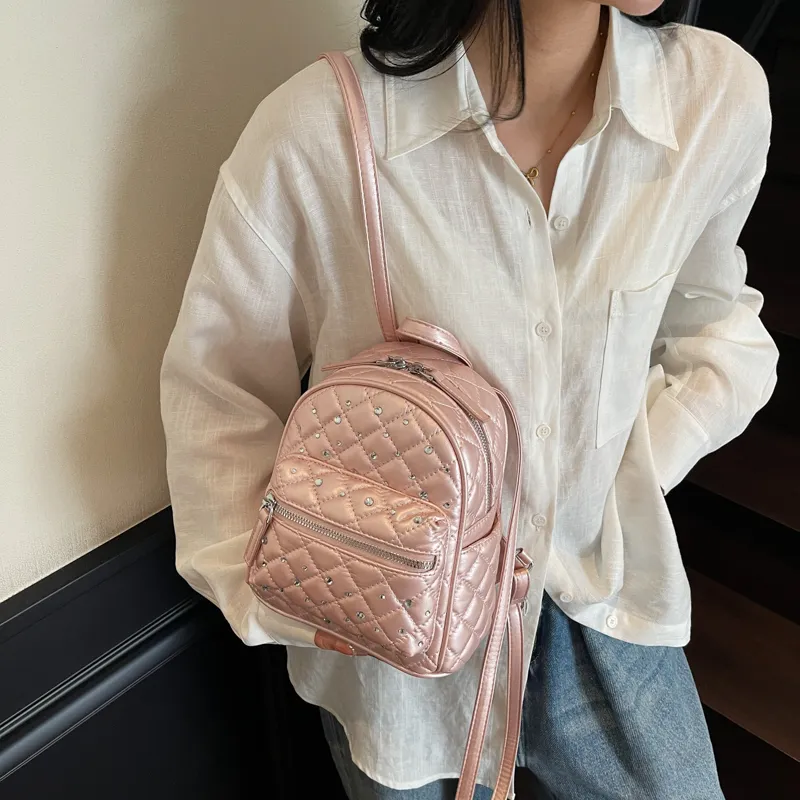 Iman's House PU Backpack Regular Women's Multicolor-16