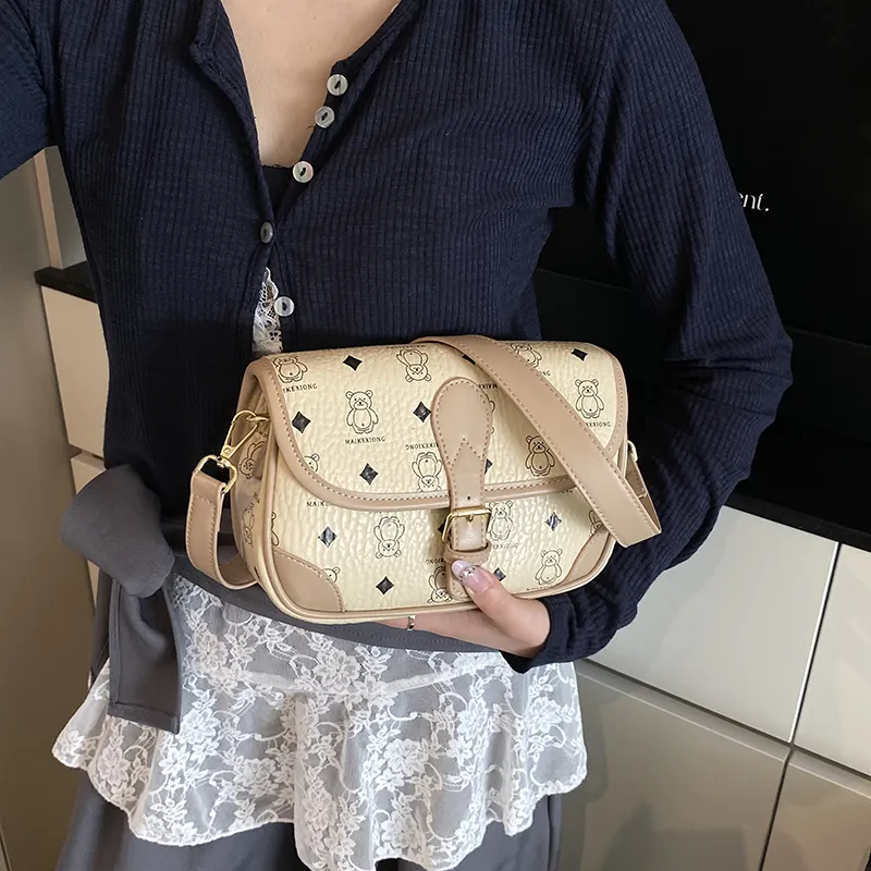 Iman's House PU Shoulder Bag Regular Women's Brown/Khaki/Pink/Black-7