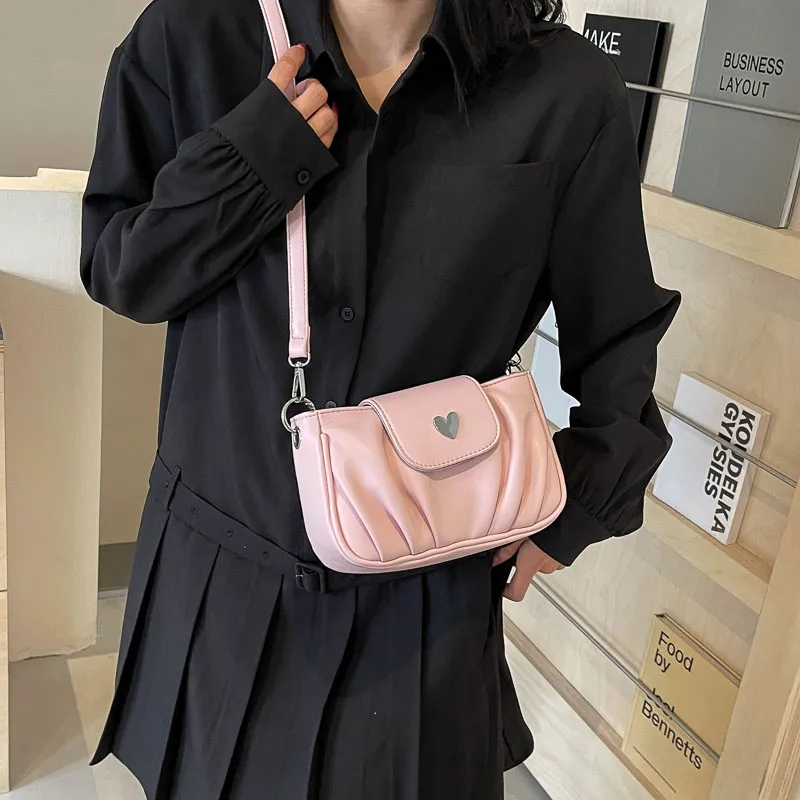 Iman's House PU Shoulder Bag Women's Silver/Ecru/Pink/Black-14