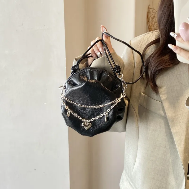 Iman's House PU Shoulder Bag Women's Silver/Gold/Black-14