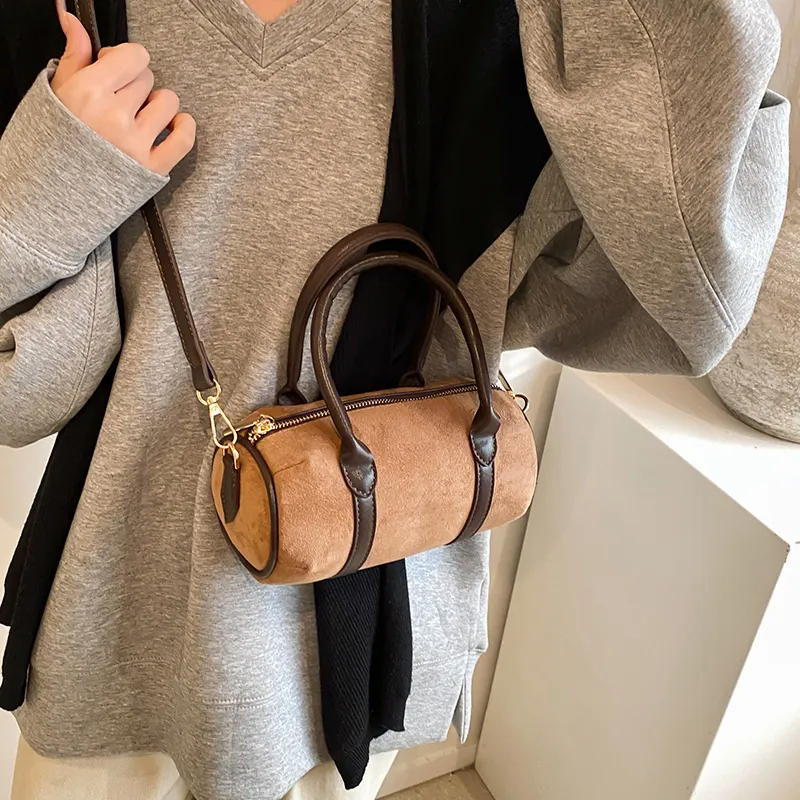 Iman's House Pu Handbag Shoulder Bag Crossbody Bag Women's Fuchsia Khaki Brown Coffee-2