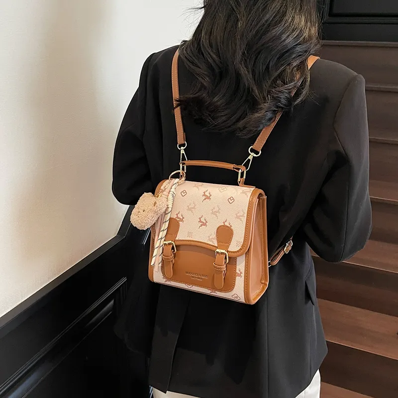 Iman's House PU Backpack Women's Multicolor-6