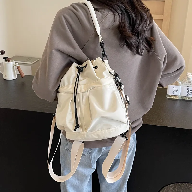 Iman's House Canvas Canvas Bag Double-Shoulder One Shoulder Handbag Women's-2