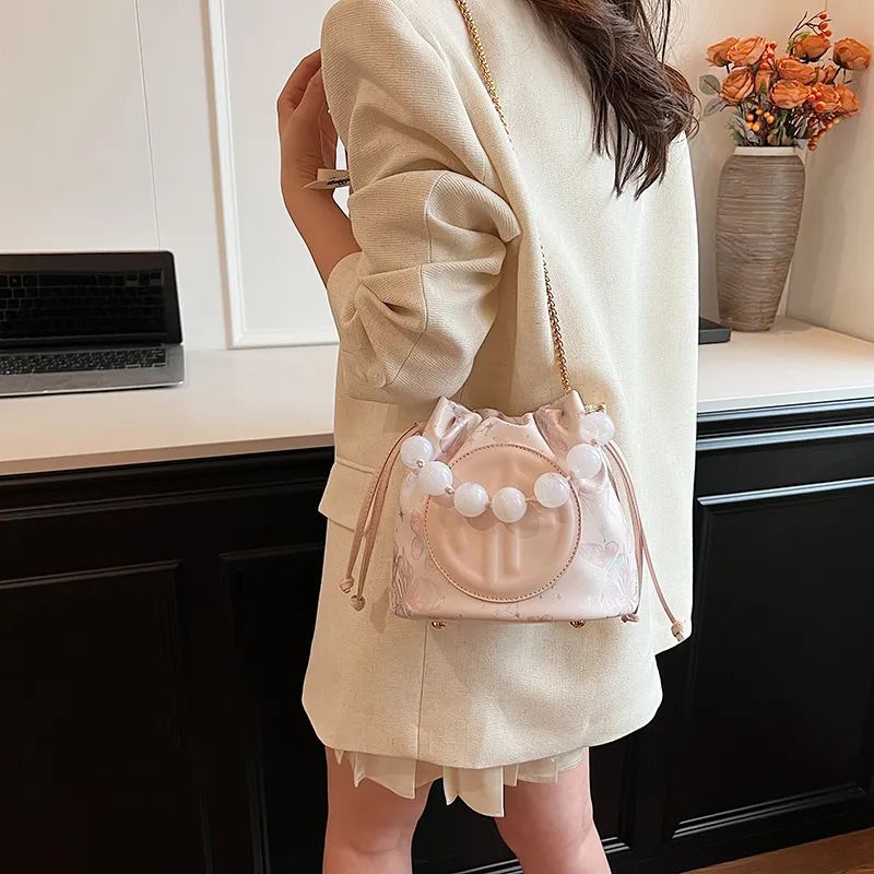 Iman's House PU Handbags Shoulder Bags Regular Women's Silver/Pink-6