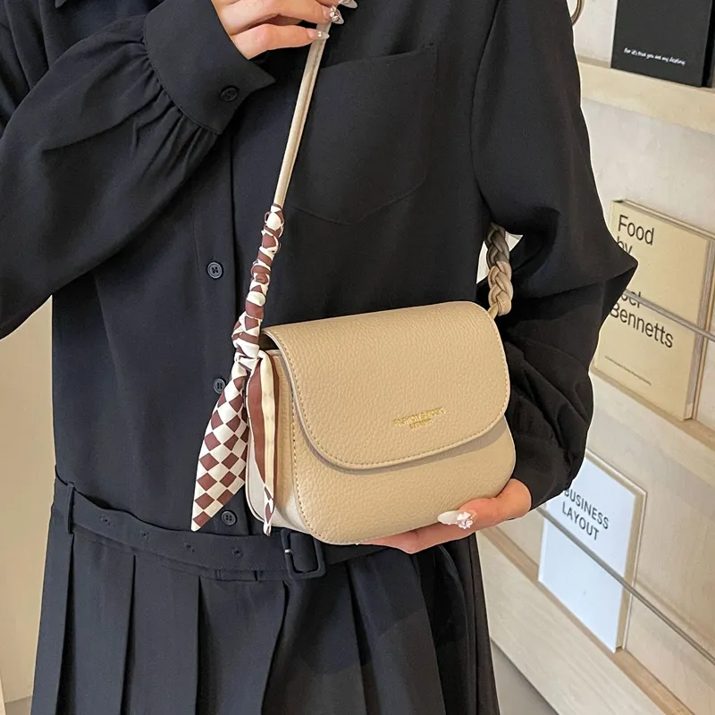 Iman's House PU Crossbody Bag, Shoulder Bag Women's Black/Pink/Milk Tea/Khaki/White-6