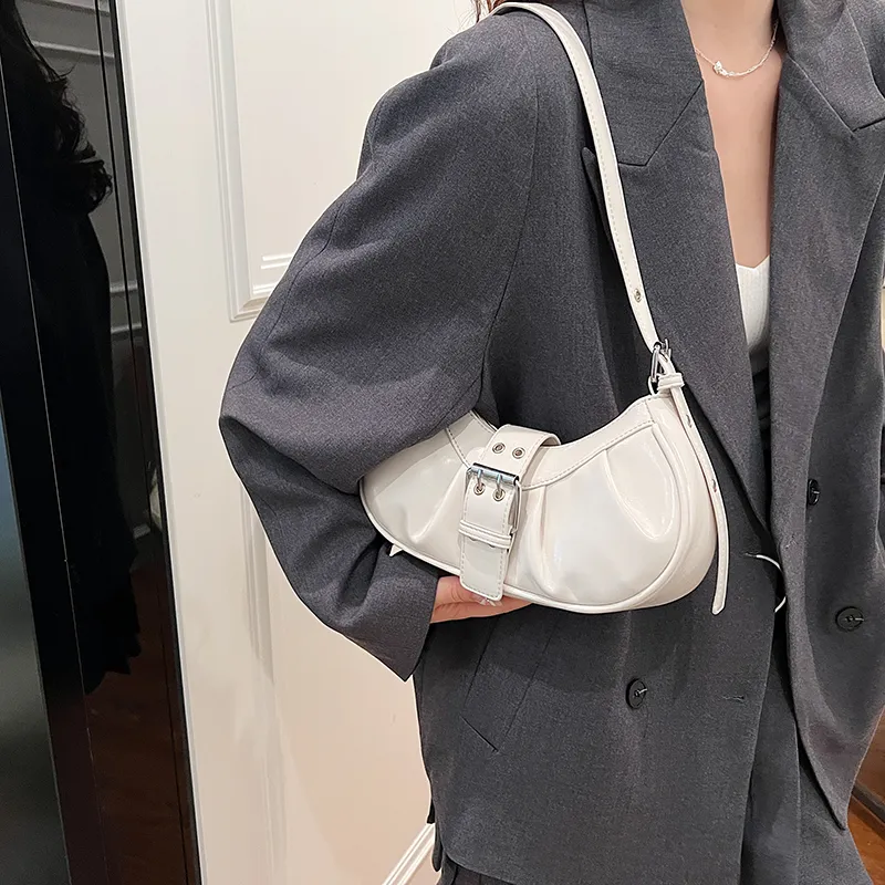 Iman's House PU Portable Crossbody Bag, Shoulder Bag Women's Silver/Red/Ecru/Black-14