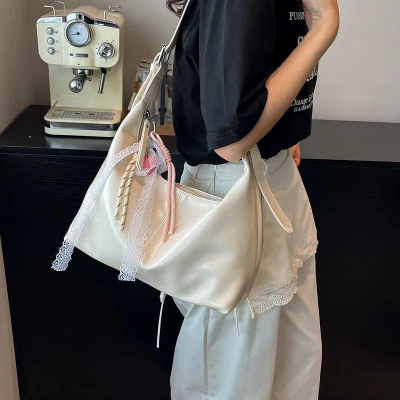 Iman's House PU Crossbody Bag, Shoulder Bag Women's White/Blue/Pink/Black-3