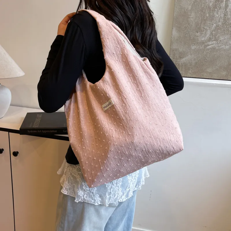 Iman's House Polyester Shoulder Bag Women's White/Pink/Blue/Black/Green-8