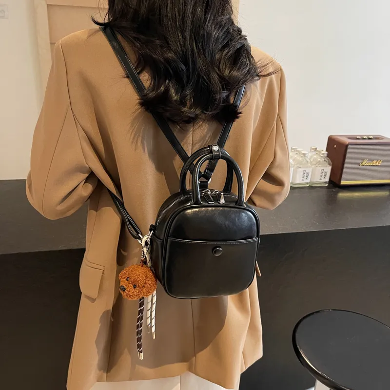 Iman's House PU Double Shoulder Crossbody Handbag Women's Multicolor-3