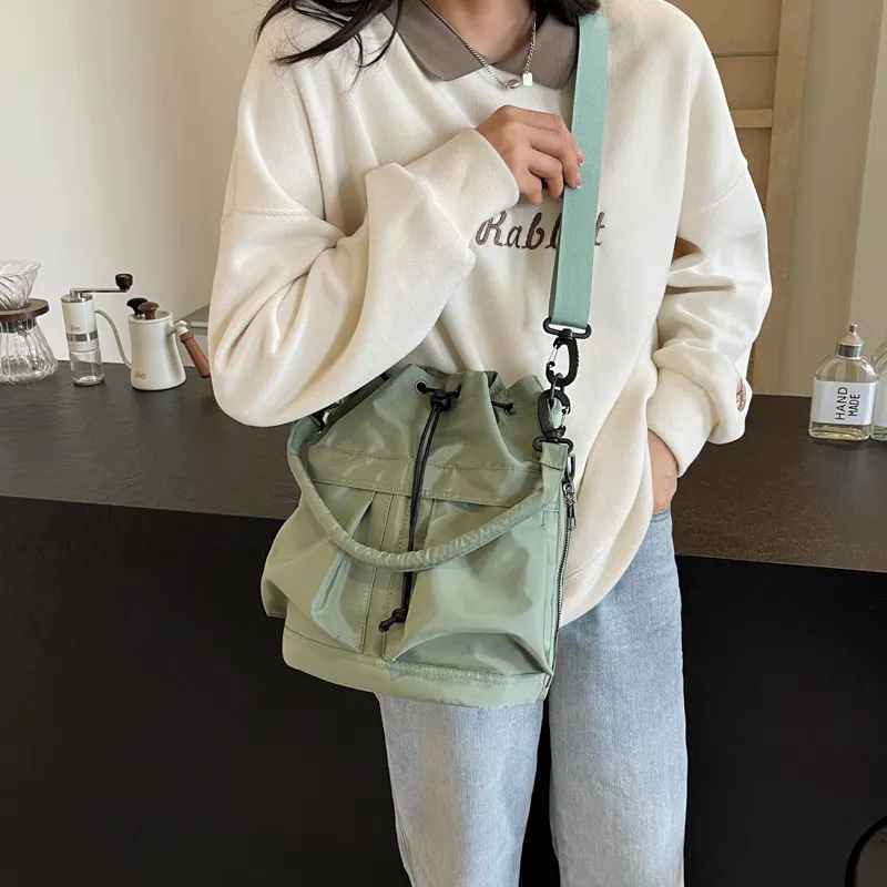 Iman's House Canvas Canvas Bag Double-Shoulder One Shoulder Handbag Women's-5
