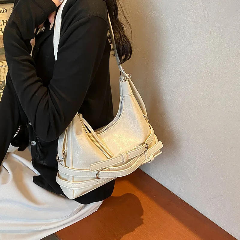 Iman's House PU Crossbody Shoulder Bag Regular Women's Silver/Black/Red/White-19