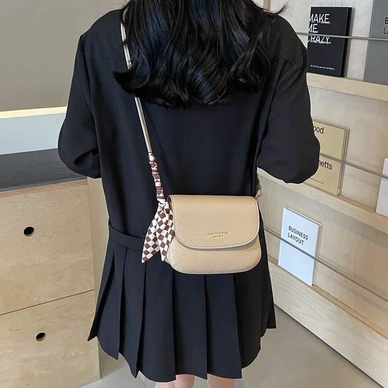 Iman's House PU Crossbody Bag, Shoulder Bag Women's Black/Pink/Milk Tea/Khaki/White-9