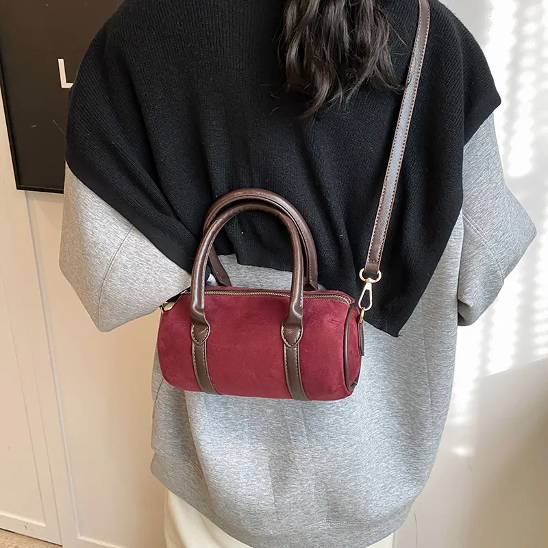 Iman's House Pu Handbag Shoulder Bag Crossbody Bag Women's Fuchsia Khaki Brown Coffee-10