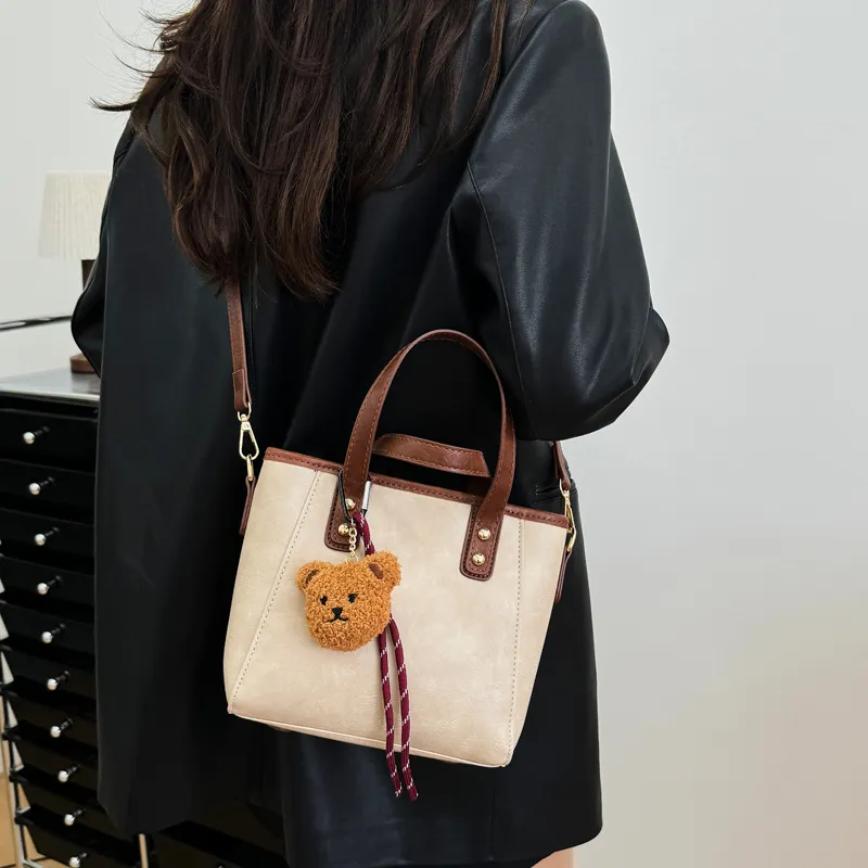 Iman's House PU Shoulder Bag Crossbody Bag Handbags Women's Ecru/Coffee/Brown/Black-4