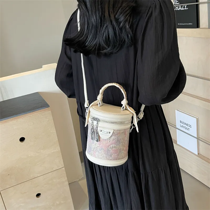 Iman's House PU Handbag Crossbody Bag Regular Women's White & Pink/Ecru/Silver/White/Pink-3