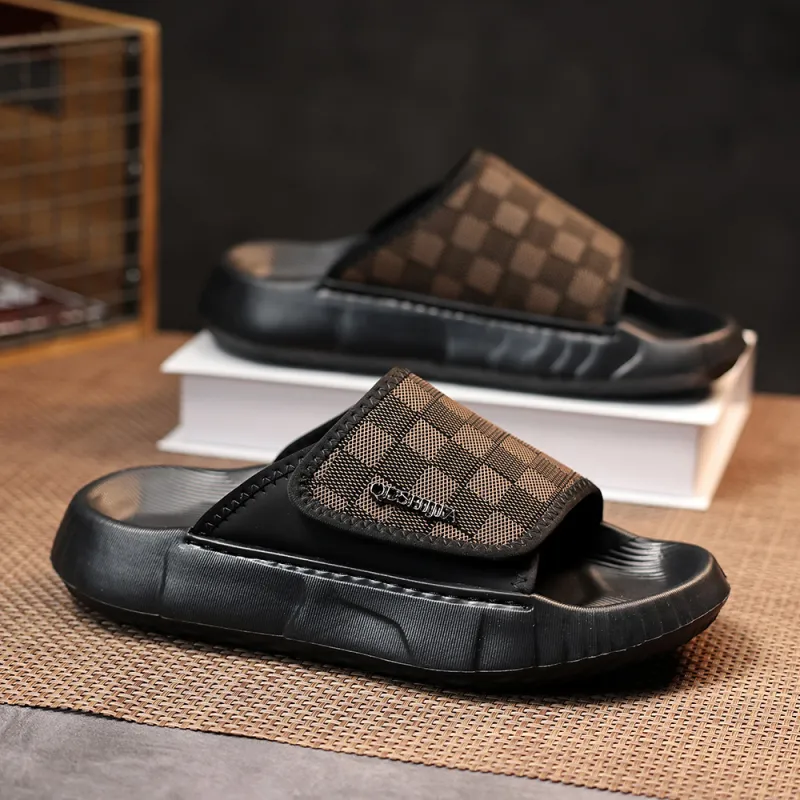 Wolves • Family QUNLANGSHIJIA Rubber Sole Slide Slippers Men's-6